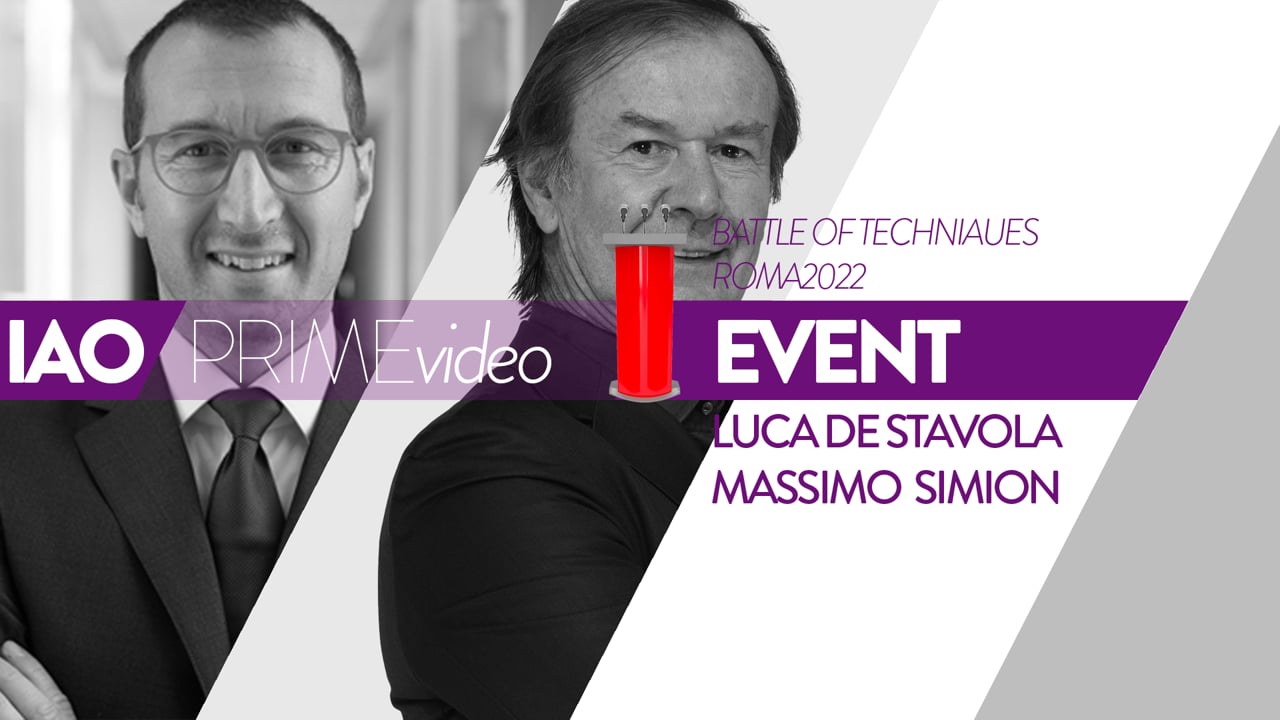 DISCUSSIONE Live Surgery Simion VS De Stavola
